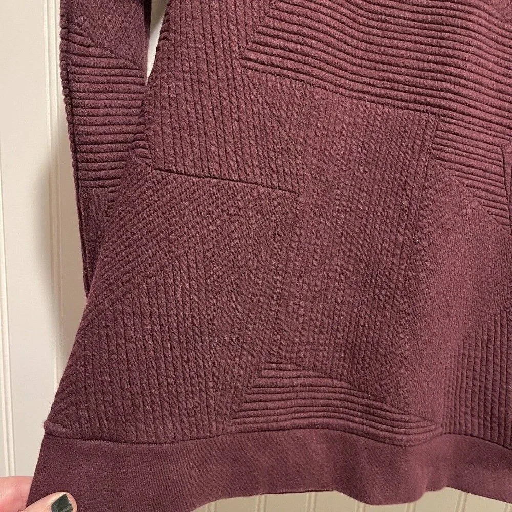 Reiss Purple Quilted Pullover Size Medium - Picture 2 of 6